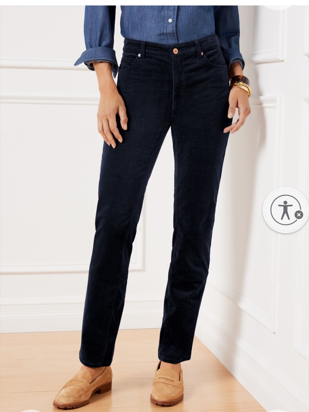 Talbots Black Straight-Leg Women's Jeans size 10